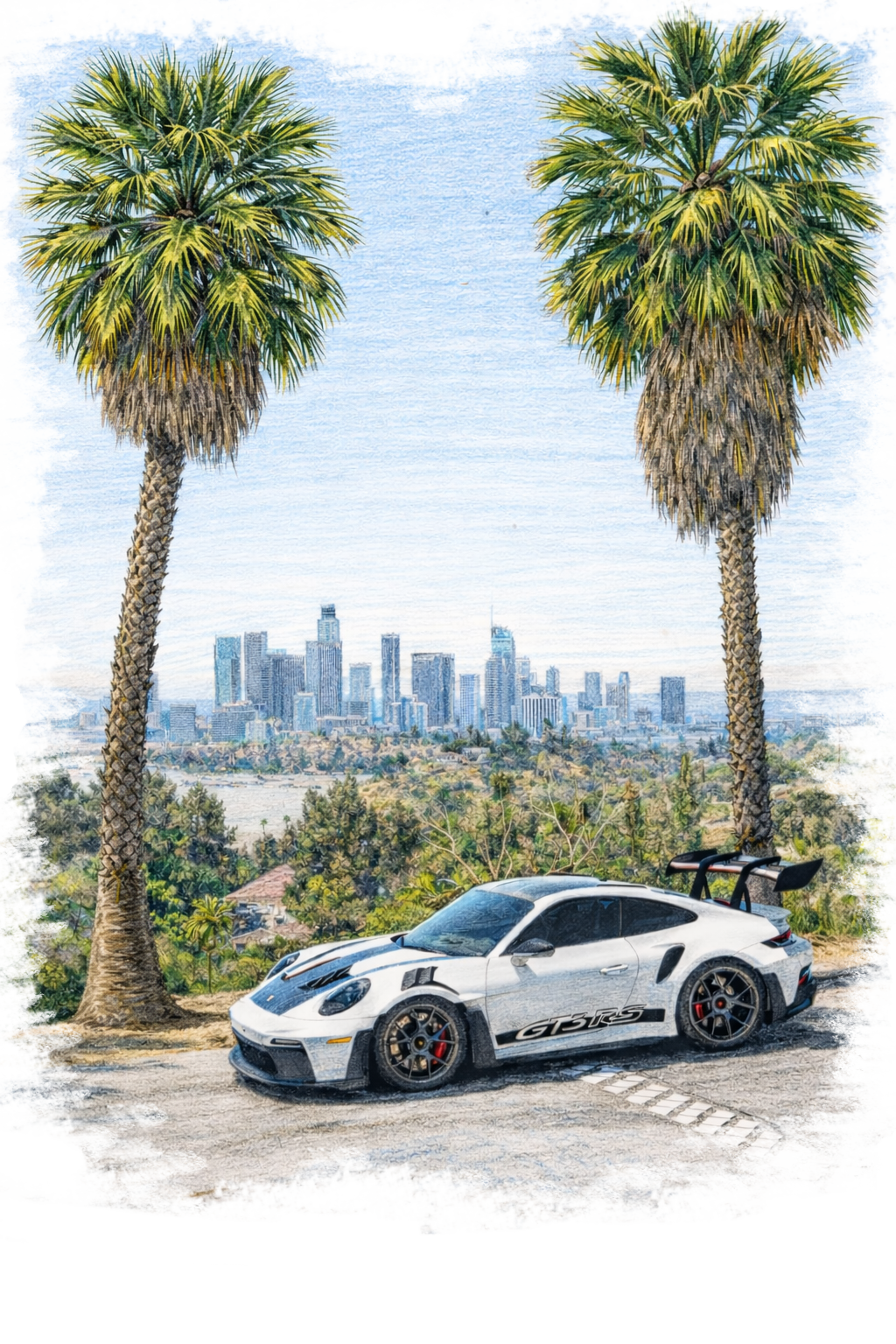 LA SKYLINE TEE